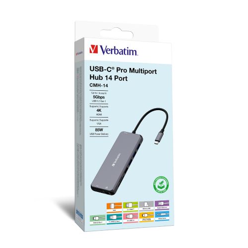 VERBATIM USB-C HUB 14 PORT 32154